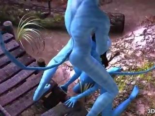 Avatar babe dubur fucked oleh besar biru putz