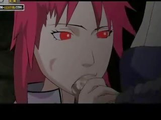 Naruto adult film Karin comes Sasuke cums