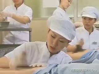 Ιαπωνικό νοσοκόμα εργαζόμενος μαλλιαρό πέος, ελεύθερα βρόμικο βίντεο b9